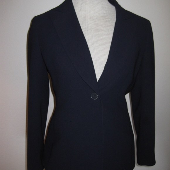 Kasper Navy Pant Suit - Picture 2 of 11